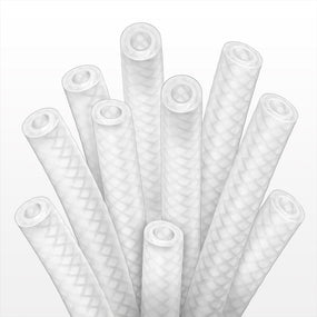 Braided C-Flex 082 Tubing - 60A Durometer; 5/8 inch ID x 1 inch OD (0.625 inch x 1 inch, 15.88 mm x 25.4 mm) x 15 ft coil (4.572 m) - T2235