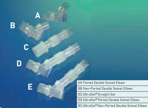 SMITHS MEDICAL PNEUPAC UltraSet Circuit Connectors 26-66-1991 50 Each-MDL-TAH26661991
