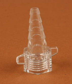 1-Piece Clear Plastic Nut/Nipple Christmas Tree Oxygen Connector - 553-0098CLR - 50 Each
