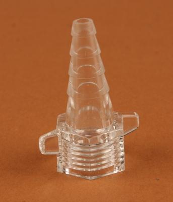 1-Piece Clear Plastic Nut/Nipple Christmas Tree Oxygen Connector - 553-0098CLR - 50 Each