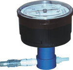Pressure Cuff Manometer, +60 cm/-60 cm, 1/4 Rear, EZ-Pap - 42-NS60-TRS-CP - 1 Each