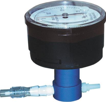 Pressure Cuff Manometer, +60 cm/-60 cm, 1/4 Rear, EZ-Pap - 42-NS60-TRS-CP - 1 Each