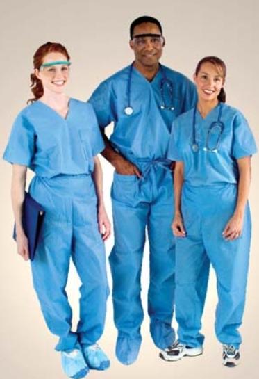 Evolution Nonwoven Super-Soft Scrub Tops - 9653 - 60 Each - MDL-TCY9653