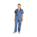 ENCOMPASS Essential Scrub Shirt, Round Neck, Dark Blue, Size M - SC750M - 50 Each