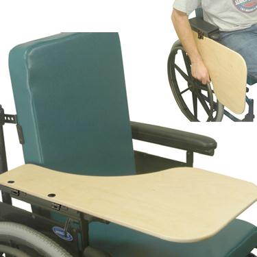 Therafin Corporation Flip-Down Clear Wheelchair Half Trays 30388 - 1.0 Each
