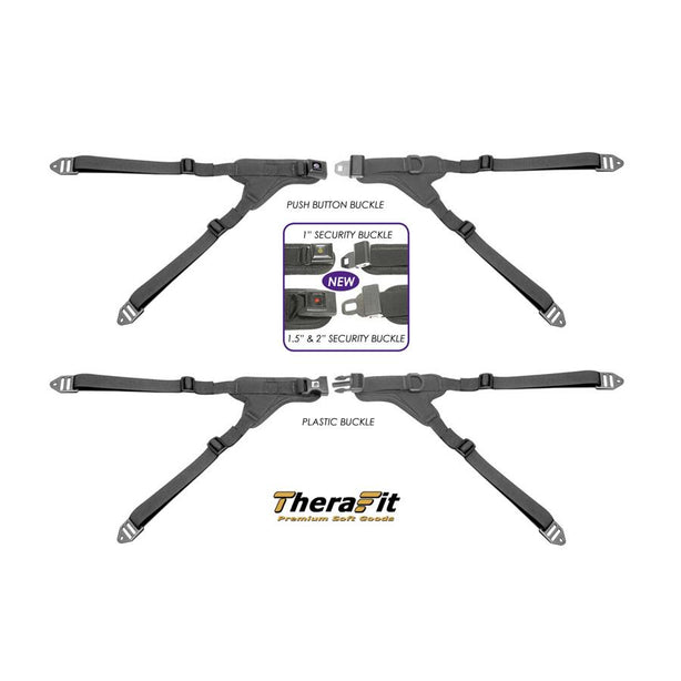 Therafin Y Metal Lock Hip Belt, 1Y Style, 4-PT Push Buttn Buckl, Sm - 60024 - 1 Each