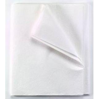 Tidi Poly-Backed Tissue / Poly Drape Sheet, White, 60" x 96" - TID980940