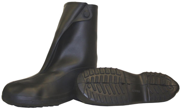 Tingley Black Rubber Overshoe Boots, 10", Size L - 1400/L