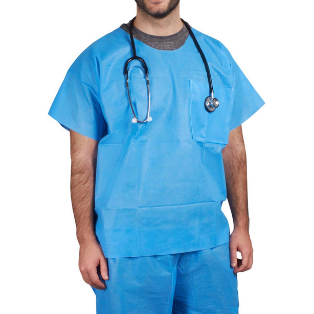 Asp Global Disposable Scrub Shirt, Size XL - PJT014S - 50 Each