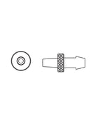 WELCH ALLYN Barbed Metal Connectors 1378 10 Each - MDL-TLM1378