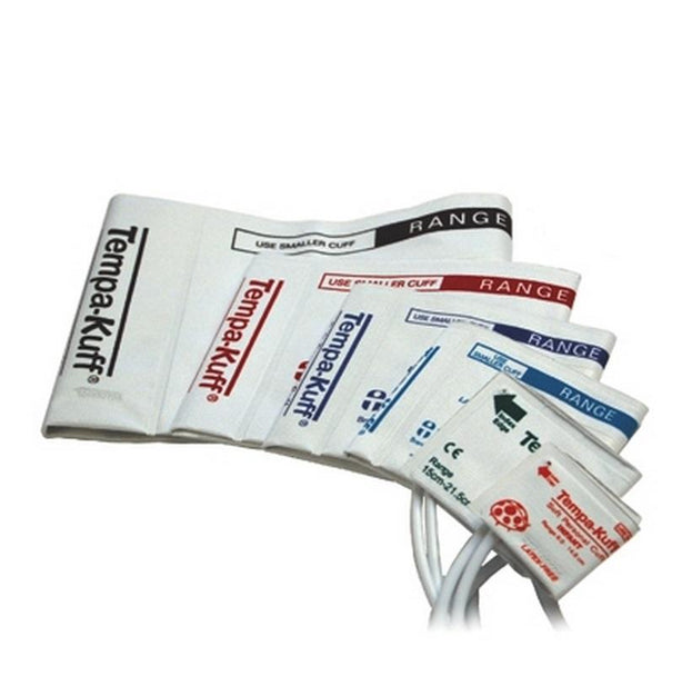 Welch Allyn Trimline Soft Disposable 1-Tube Blood Pressure Cuff, Male Bayonet Rectus Connector, Small Adult, 20.5 to 28.5 cm - 39085 - 1 Each