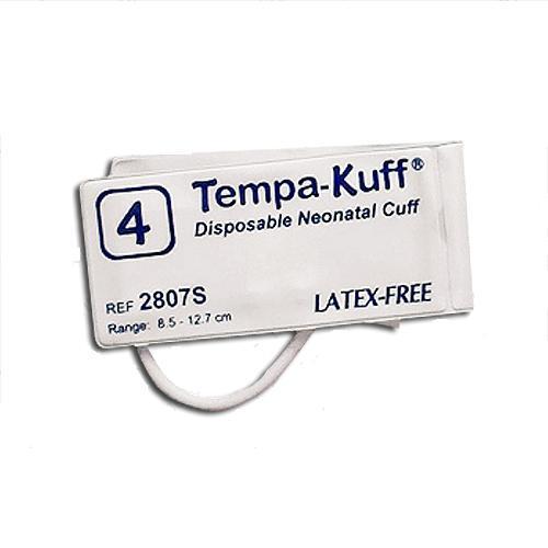Welch Allyn Trimline Soft Disposable Neonatal 1-Tube Blood Pressure Cuff, Male Bayonet Connector, Size 4, 7 to 13 cm - 39183 - 40 Each