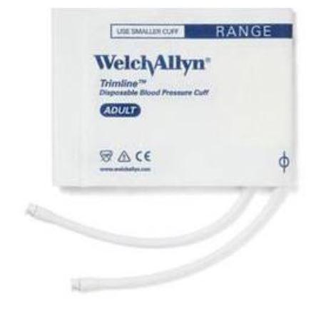 Welch Allyn Nova Plus 1-Tube Blood-Pressure Cuffs with Male Bayonet Connector V39048 - 1.0 Each - MDL-TLMV39048H