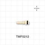 Tentube™ Connector, Insert, Non-Valved, Barbed - Fits 1/8 inch ID Tubing (0.125 inch, 3.18 mm) - TMF0212