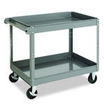 Tennsco 2-Shelf Gray Metal Cart SC-2436 - 1.0 Each