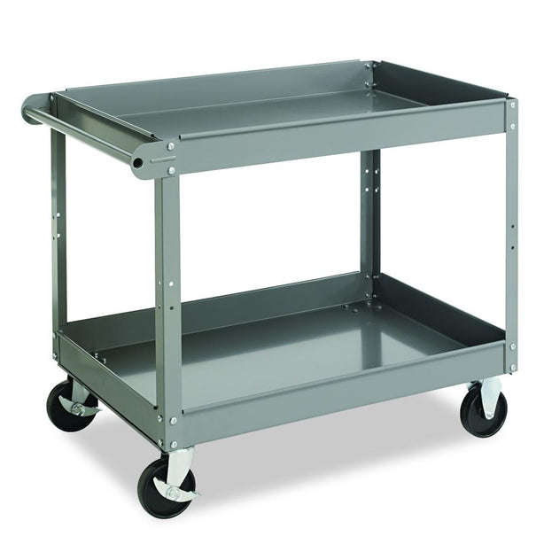 Tennsco 2-Shelf Gray Metal Cart SC-2436 - 1.0 Each