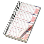 Tops Business Forms Second Nature Phone Call Book - TOP74620