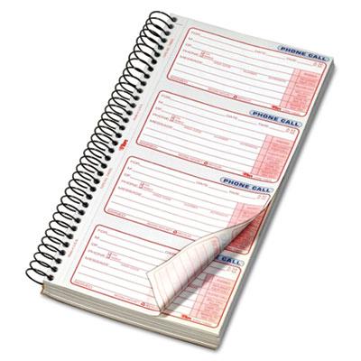 Tops Business Forms Second Nature Phone Call Book - TOP74620