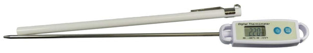 Thermometer, Digital, Wtrprf, 300C, 8", 1C, Stainless Steel Stem 6558DIG - ACC6558DIG - 1 Each