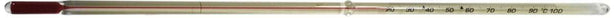 THERMCO Special Application Glass Mercury-Filled Thermometer for Incubators, Water Baths, 76 mm Immersion, -20° to 100° C - ACC711S - 1 Each