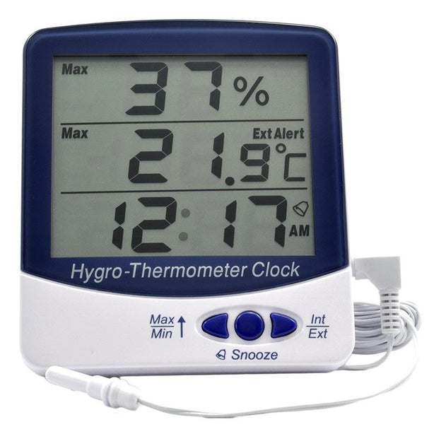 Thermco Products Thermometer with Alarm Clock ACC9216DIGV - 1.0 Each - MDL-TPNACC9216DIG