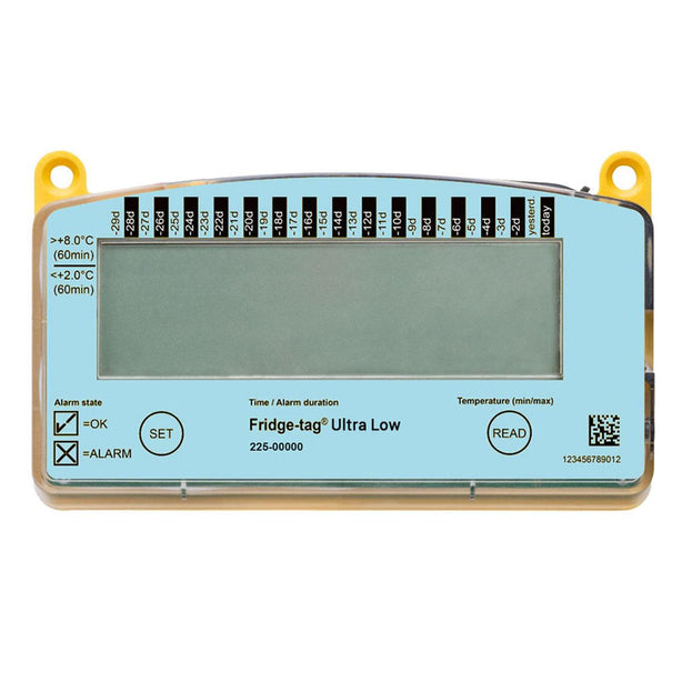Thermco Fridge-tag Ultra Low Data Logger Software-Less PDF Generation of Temperature, Alarm Data Plus Graphs - BERFT2ULF - 1 Each