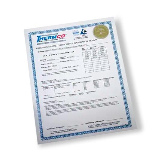 Thermco Products Temp Certification - CPT-100C - 1 Each - MDL-TPNCPT