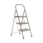 Terra Universal EP316SS Step Stool, Folding, 3-STEP, Ss, 18X26X45 - TRV280582B