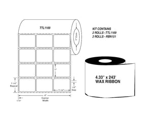 Centurion Centurion TTL1169 and RBN151 Labels TTKT193 - 1.0 Each