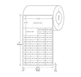 Thermal Labels - TTL1015 - 4 Roll - MDL-TTL1015