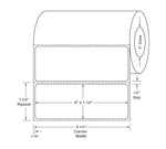 Centurion Labels: Centurion Poly Thermal Transfer Labels, 1" (2.5 cm) Core, 4" x 1-1/2" (10.2 cm x 3.8 cm), 875/Roll TTL1055 - 4.0 Roll
