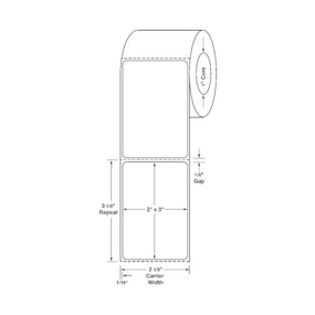 Centurion Centurion Poly Thermal Transfer Labels TTL1068 - 8.0 Roll