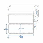 Thermal Labels - TTL113 - 4 Roll - MDL-TTL113