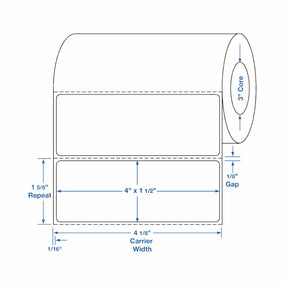 Thermal Labels - TTL113 - 4 Roll - MDL-TTL113