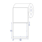 Thermal Labels - TTL1277 - 4 Roll - MDL-TTL1277