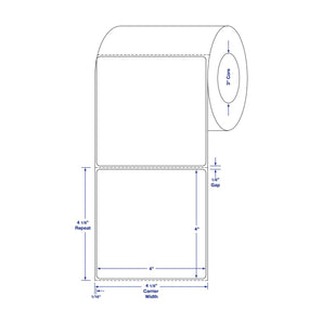 Thermal Labels - TTL1277 - 4 Roll - MDL-TTL1277