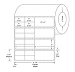 Centurion Labels: Centurion Poly Thermal Transfer Labels, 1" (2.5 cm) Core, 4" x 1" (10.2 cm x 2.5 cm), 2500/Roll TTL1451 - 8.0 Roll