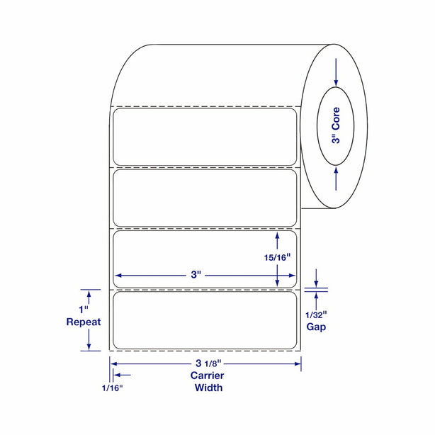 Thermal Labels - TTL1506 - 4 Roll - MDL-TTL1506
