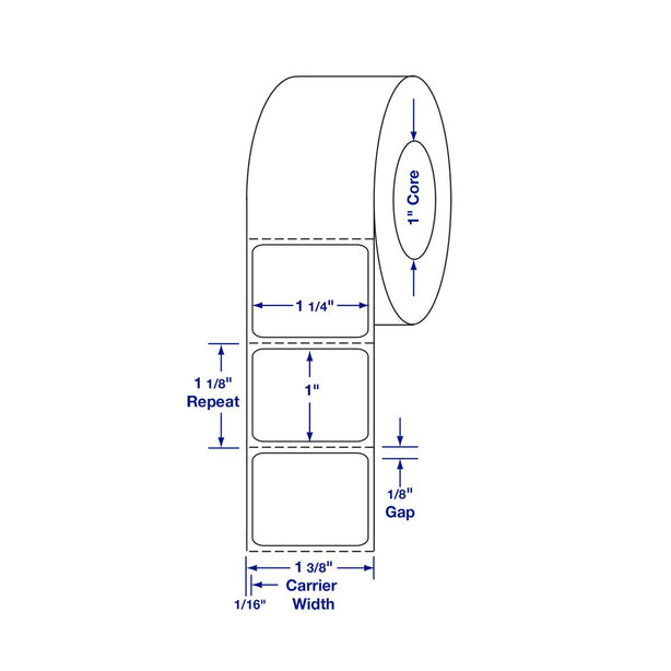 Centurion Labels with 1" Core - TTL1507 - 8 Roll - MDL-TTL1507