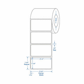 Thermal Labels - TTL222 - 12 Roll - MDL-TTL222