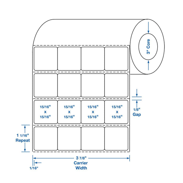 Thermal Labels - TTL276 - 4 Roll - MDL-TTL276