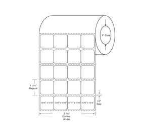 Thermal Labels - TTL400A - 4 Roll - MDL-TTL400A