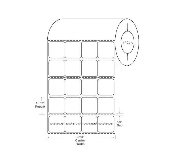 Thermal Labels - TTL400A - 4 Roll - MDL-TTL400A