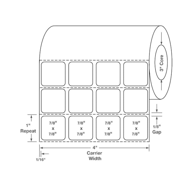 Thermal Labels - TTL492 - 2 Roll - MDL-TTL492