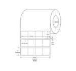 Thermal Labels - TTL497 - 4 Roll - MDL-TTL497