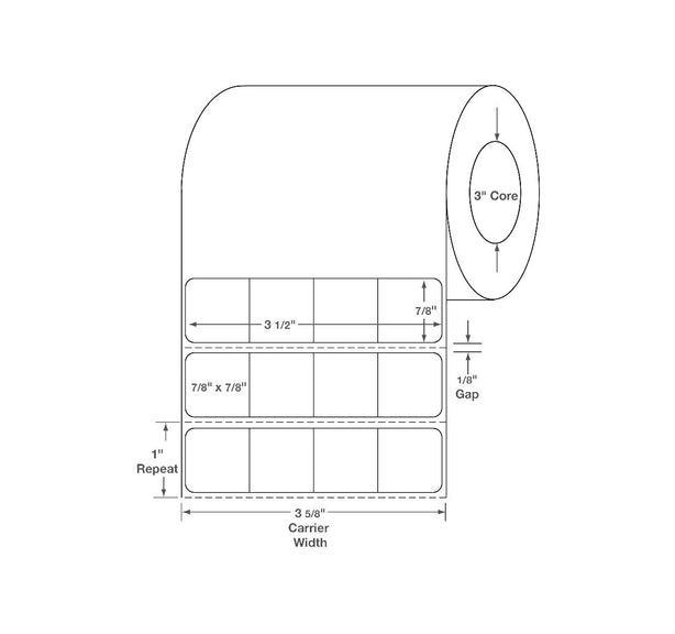 Thermal Labels - TTL497 - 4 Roll - MDL-TTL497