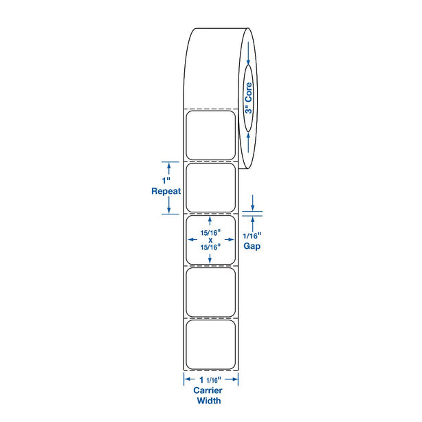 Thermal Labels - TTL536 - 4 Roll - MDL-TTL536