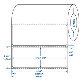 Centurion Centurion Poly Thermal Transfer Labels TTL71 - 4.0 Roll
