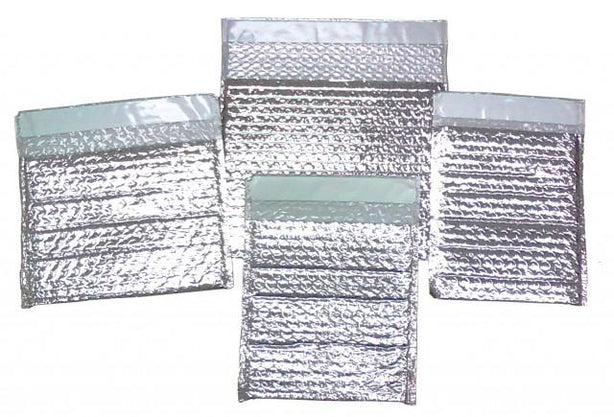 Therapak Foil Bubble Pouch Mailer, 6.5" x 7" with 2" Flap - 56607G - 50 Each