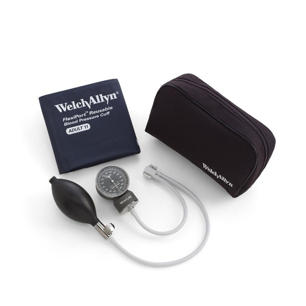 WELCH ALLYN Parts Tycos Classic Pocket Aneroid Sphygmomanometer Set with Cuff, Bulb and Case - 5090-02 - 1 Each